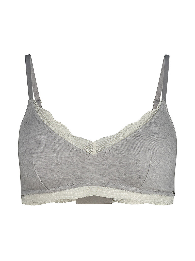 BH ohne Bügel CLASSICOTTON grey melange hellgrau 36 C/D damen