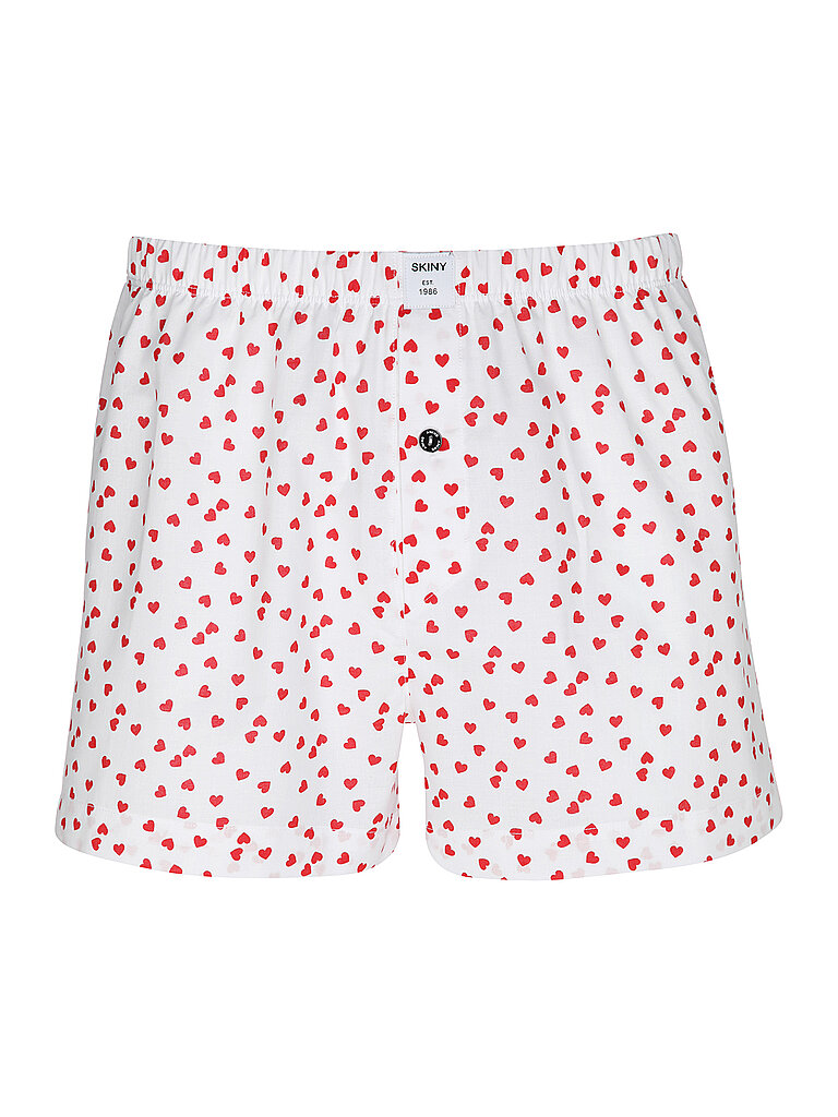SKINY Boxershorts BOXERSENSATION vday hearts weiss | M