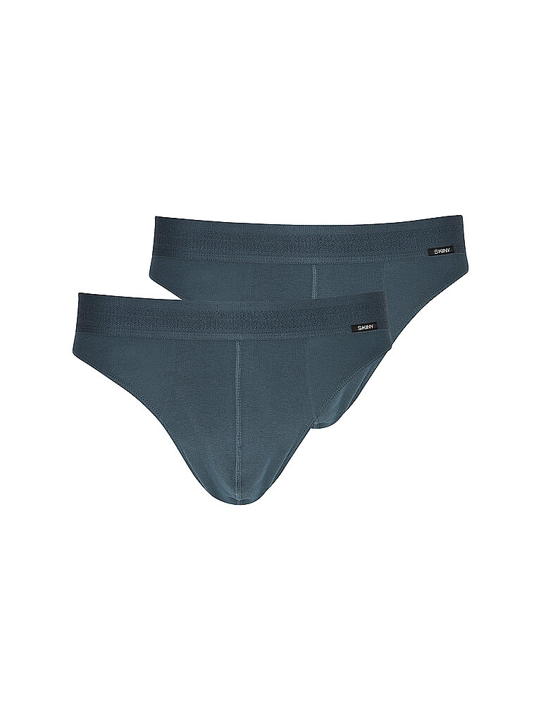 Slip 2er Pkg. COTTON RETRO orion blue blau L herren