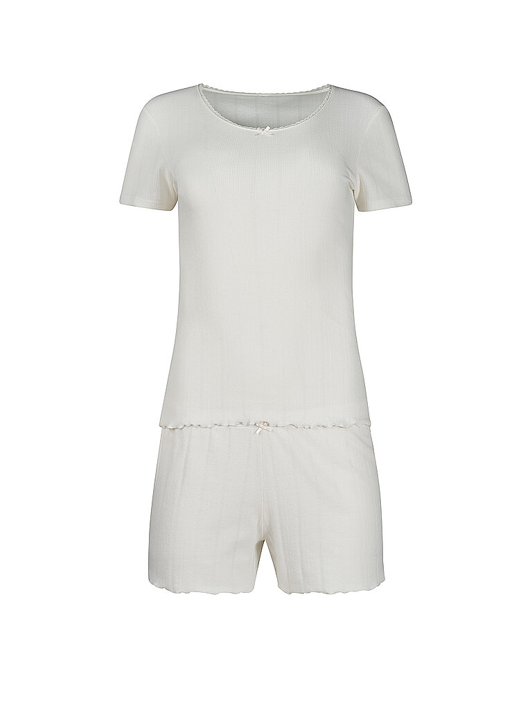 Pyjama AJOURÉ ivory creme 36 damen