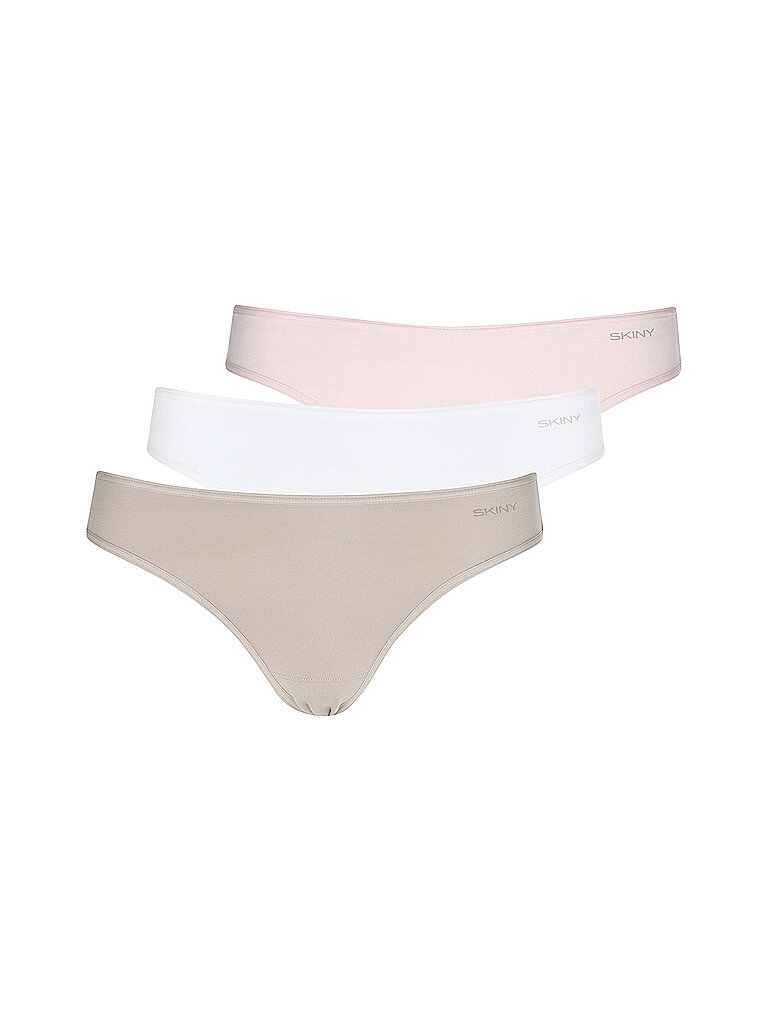 Rio Slips 3er Pkg. ADVANTAGE COTTON STRETCH whitelilacgoat selection rosa 40 damen