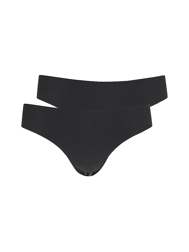 Pants 2er Pkg. ADVANTAGE MODAL INVISIBLE black schwarz 38 damen