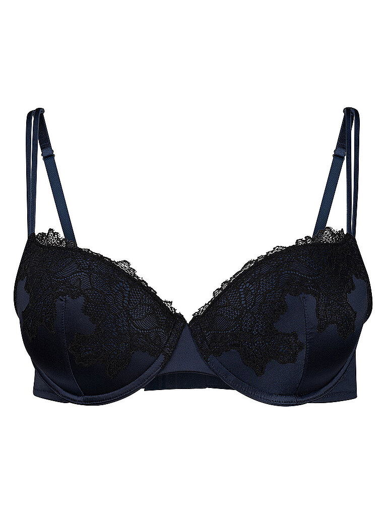 SKINY Push Up BH SATIN DREAMS black iris dunkelblau | 70A