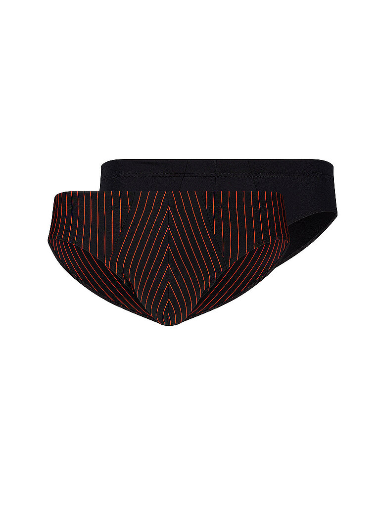 SKINY Brasil-Slip 2er Pkg. MICRO MULTIPACK blackflamestripes selection dunkelrot | S