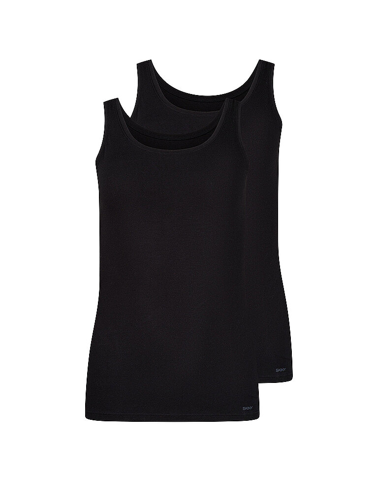 SKINY Unterhemd 2er Pkg  ADVANTAGE COTTON STRETCH black schwarz | 36