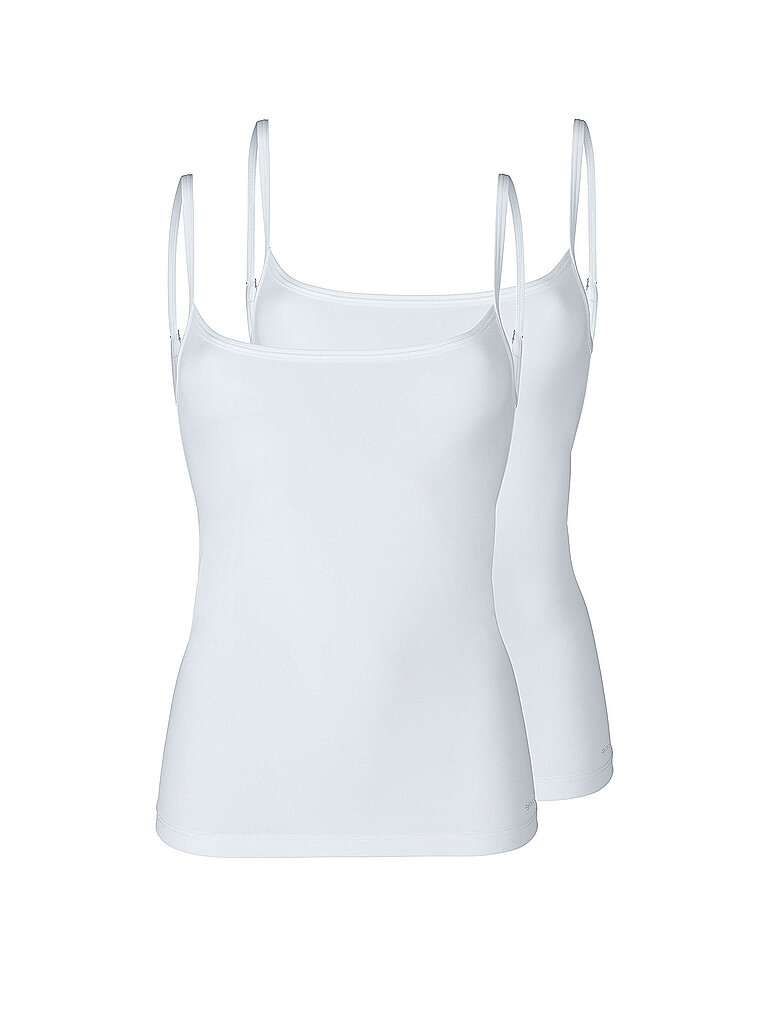 SKINY Top - Unterhemd 2er Pkg. ADVANTAGE COTTON STRETCH white weiss | 36