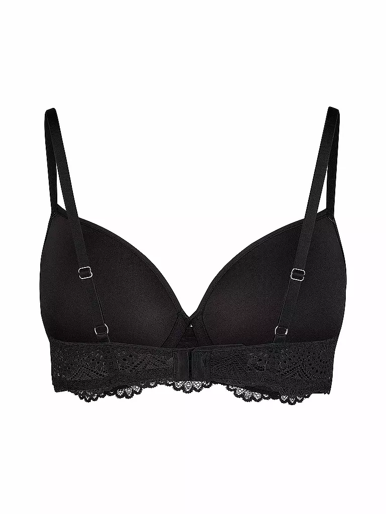 SKINY | BH gefüttert black | hellblau
