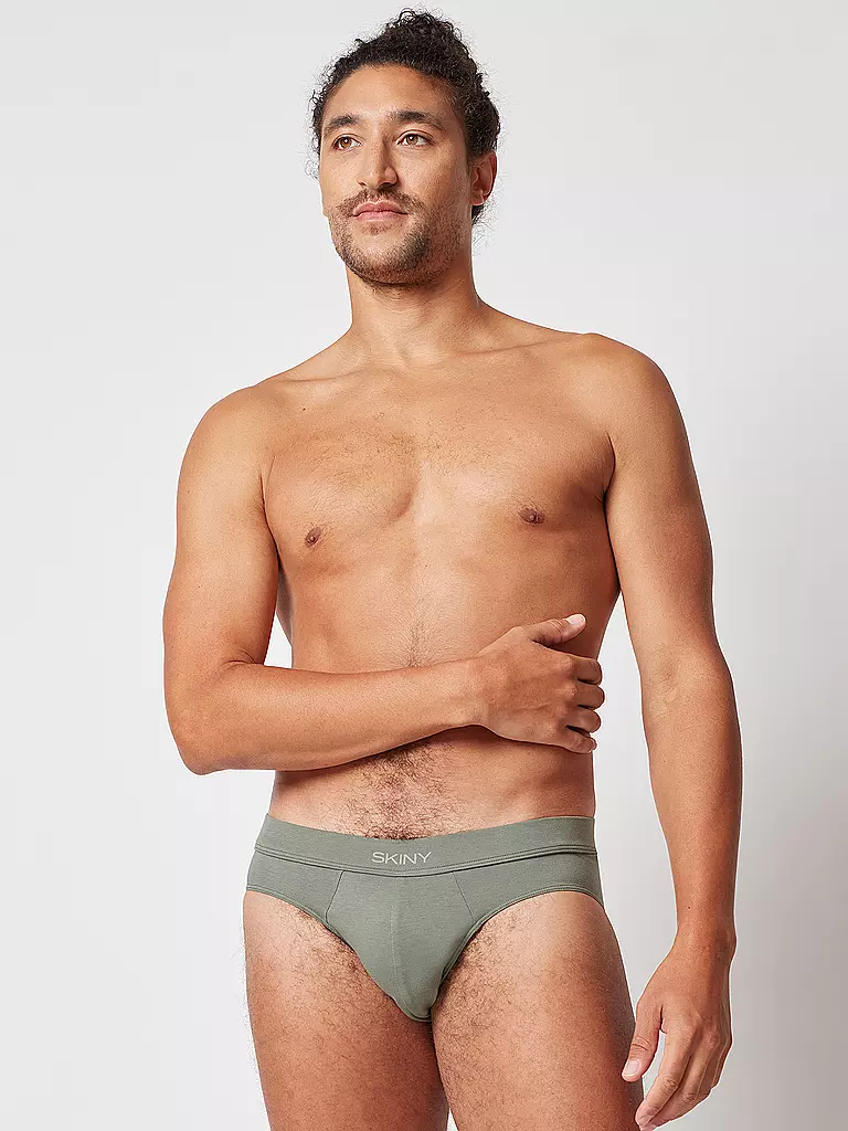 SKINY | Herren Slip agave green | grün