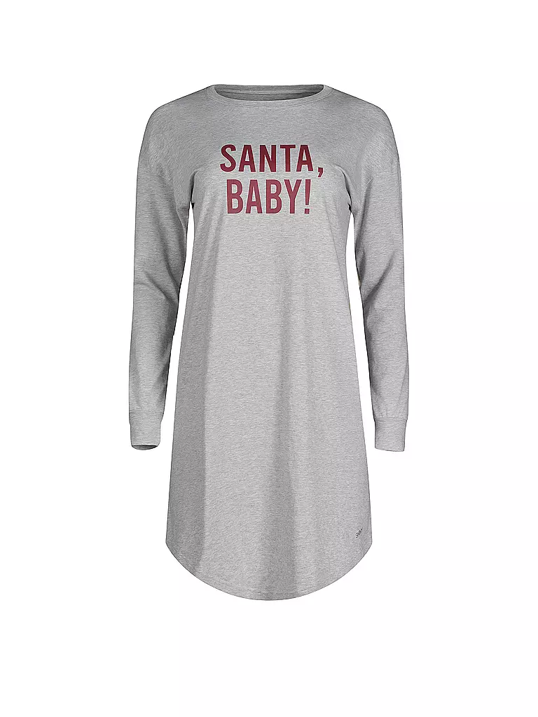 SKINY | Nachthemd - Sleepshirt grey melange | hellgrau