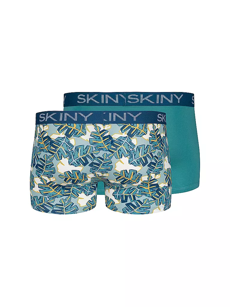SKINY | Pants 2er Pkg. aquamarine leafs selection | dunkelrot