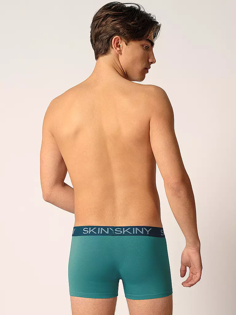 SKINY | Pants 2er Pkg. aquamarine leafs selection | dunkelrot