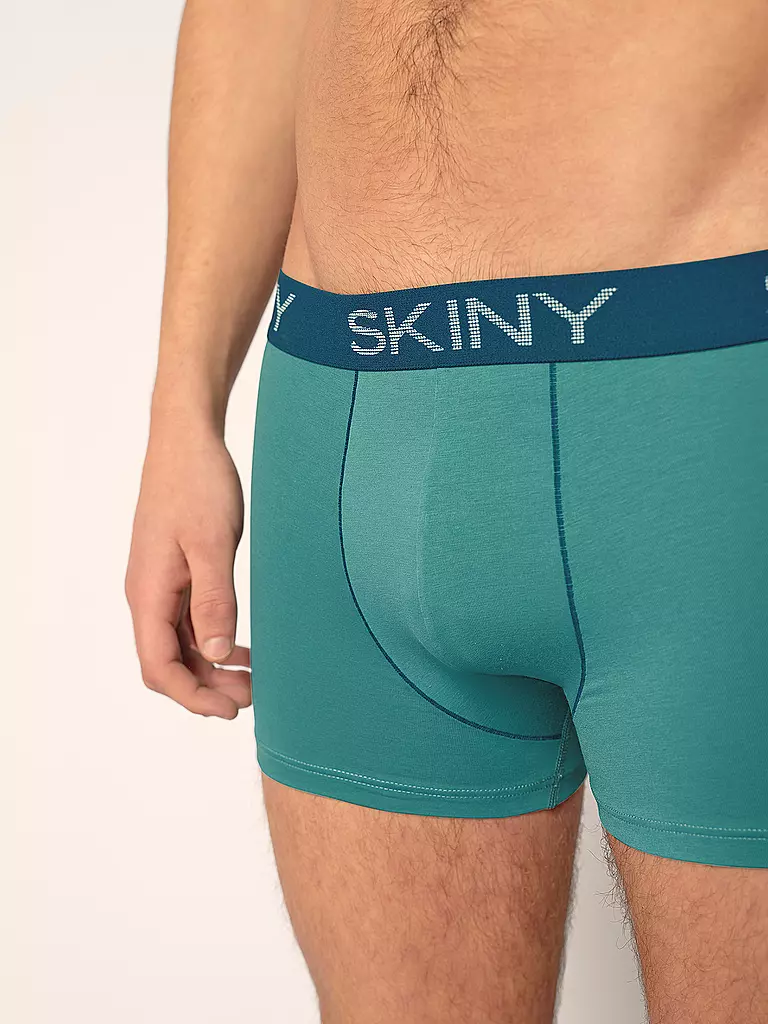 SKINY | Pants 2er Pkg. aquamarine leafs selection | dunkelrot