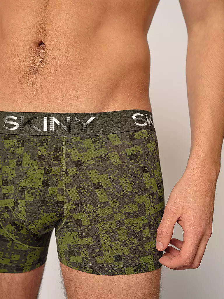 SKINY | Pants 2er Pkg. bayleaf check selection | grün