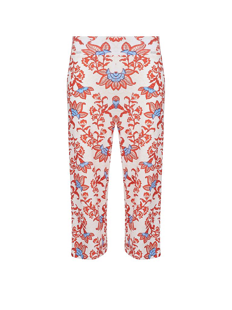 SKINY | Pyjamahose 3/4 "Ritual Sleep" (Ivory Cornflower) | creme