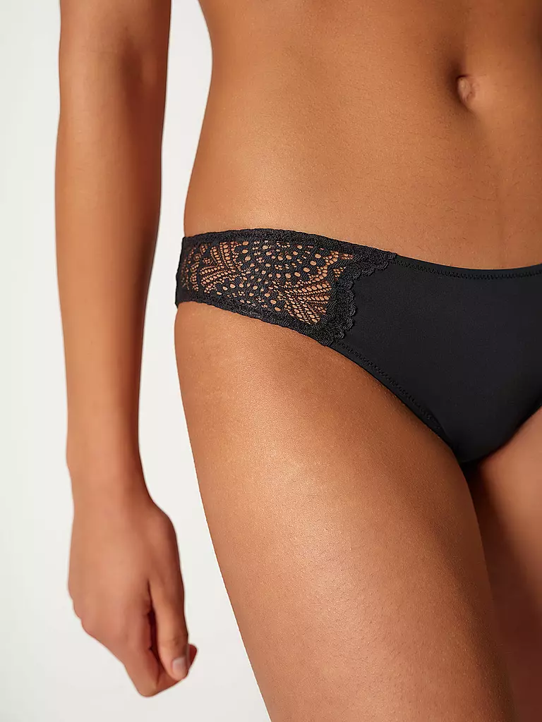 SKINY | Rio Slip black | hellblau