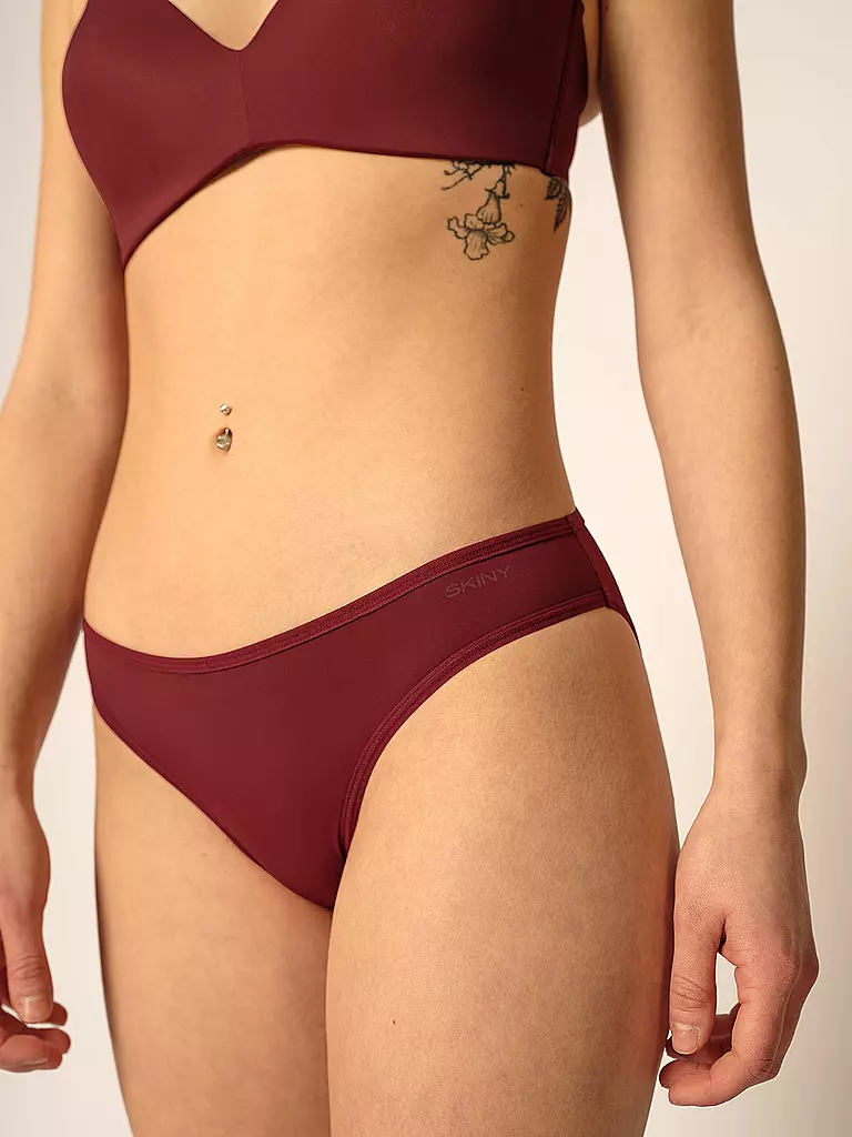 SKINY | Rio-Slip 2-er Pkg. MICRO LOVERS  garnetblack selection | dunkelrot