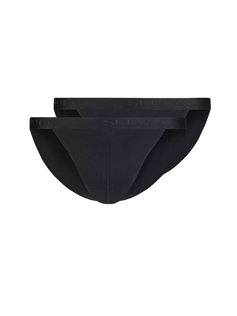 SKINY | Slip - Tanga 2-er Pkg. black | schwarz