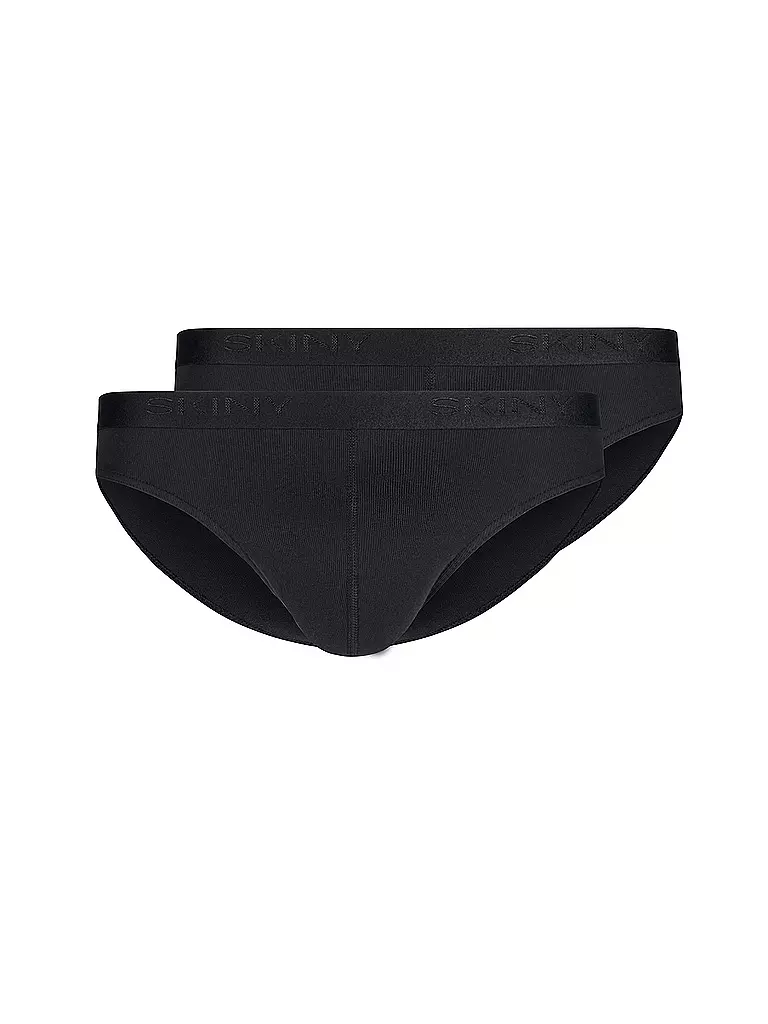 SKINY | Slip 2-er Pkg. black  | schwarz