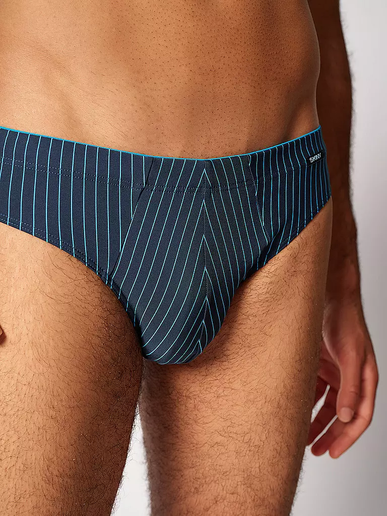 SKINY | Slip 2er Pkg. blue jewel stripes | grün