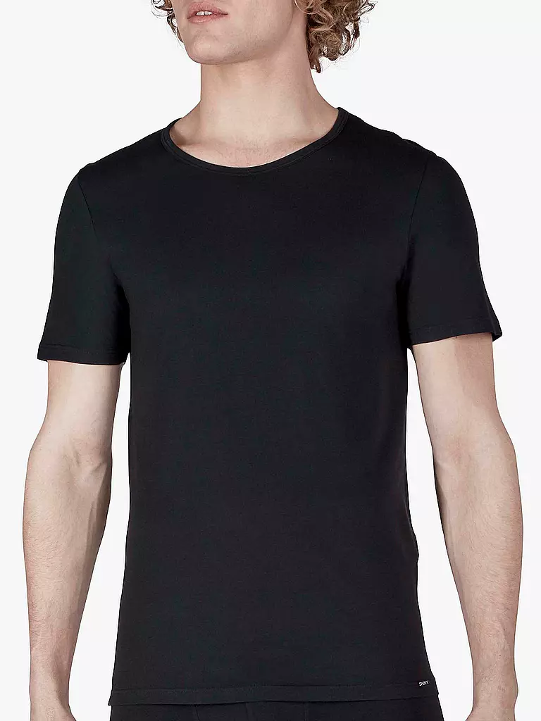 SKINY | T-Shirt 2-er Pkg. Black | schwarz