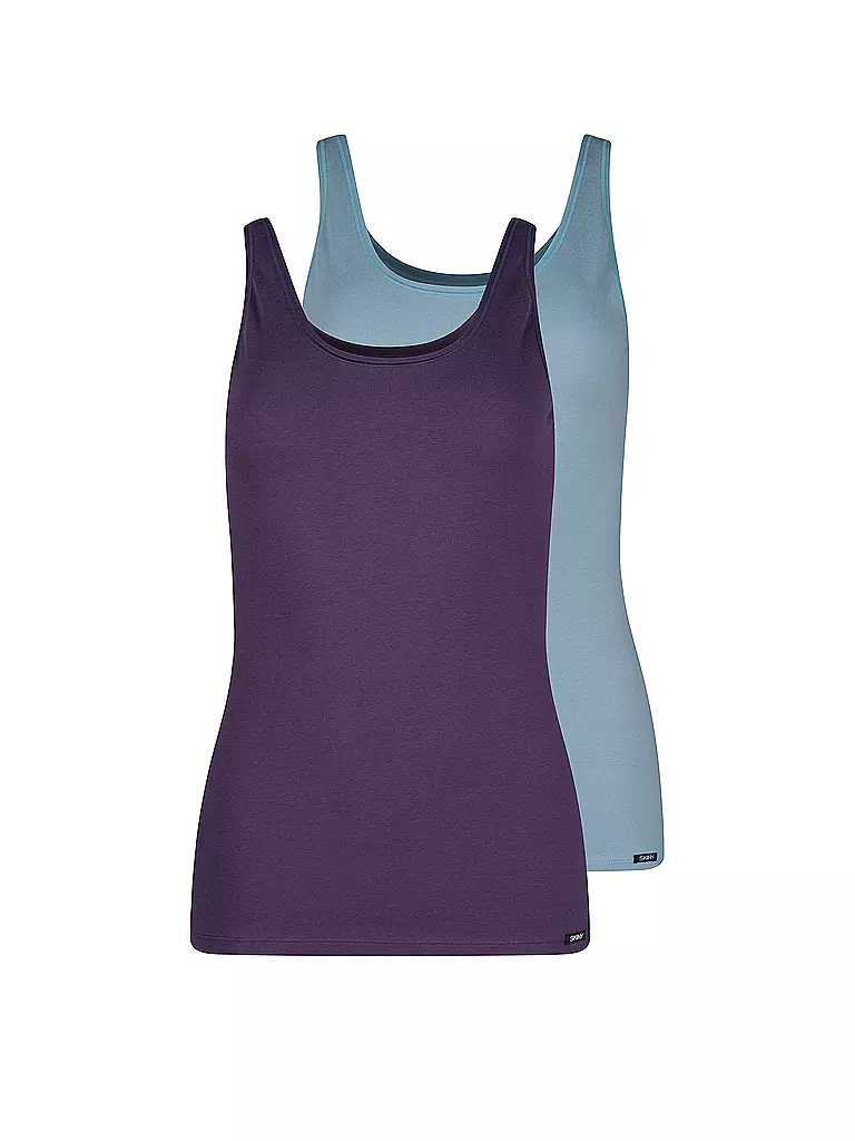 SKINY | Tank Top ADVANTAGE COTTON 2er Pkg lavenderaqua selection | lila