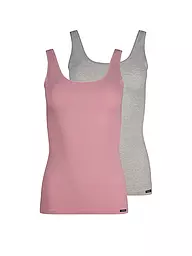 SKINY | Top 2er Pkg. zephyr melange selection | rosa
