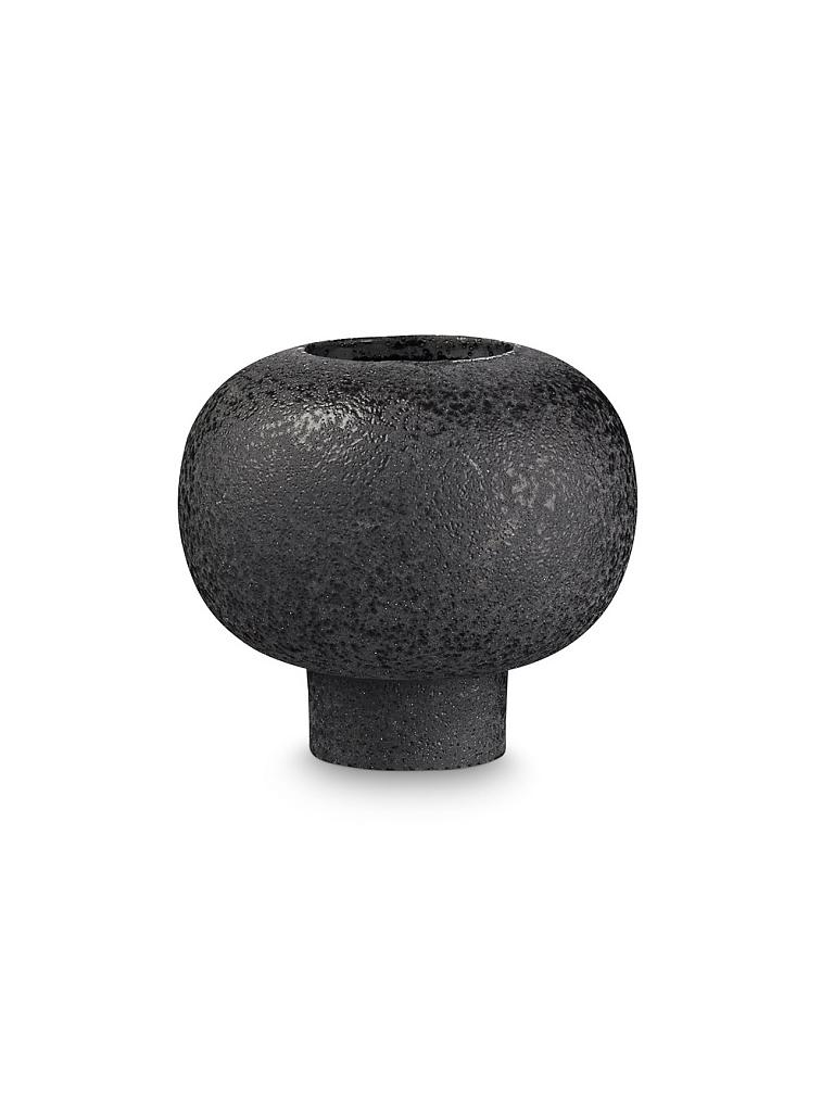 SKJALM | Vase "Vesuvius" 14x13cm | schwarz