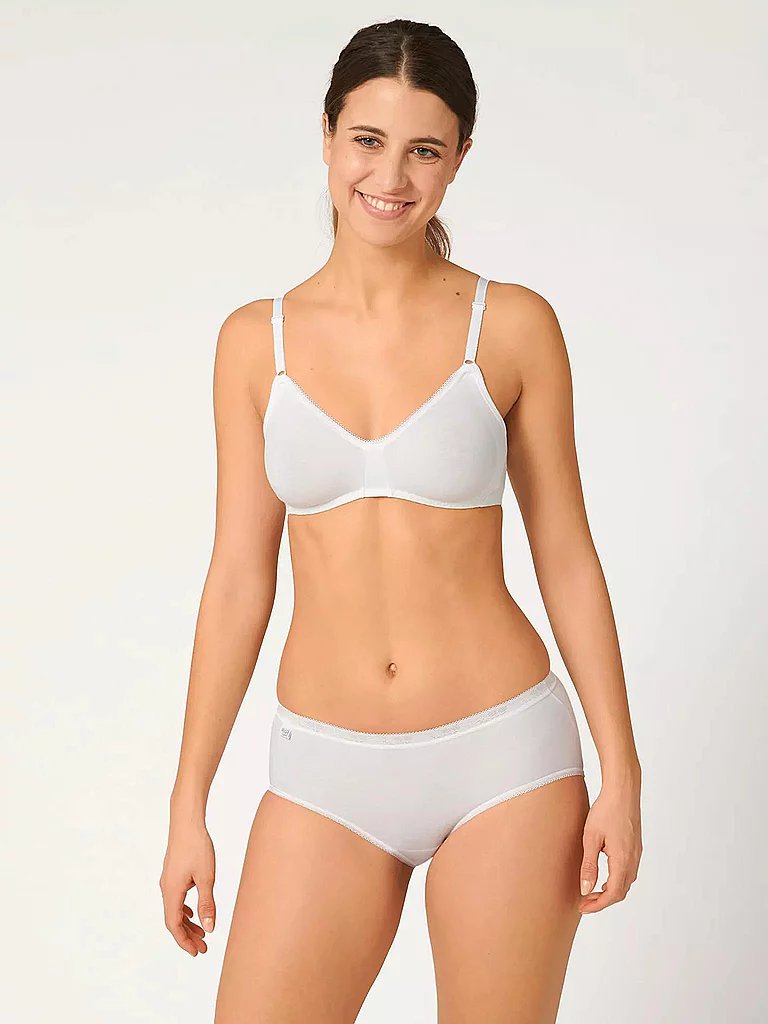Sloggi Basic Midislip Culotte Blanc 46 - Lot de 4 7