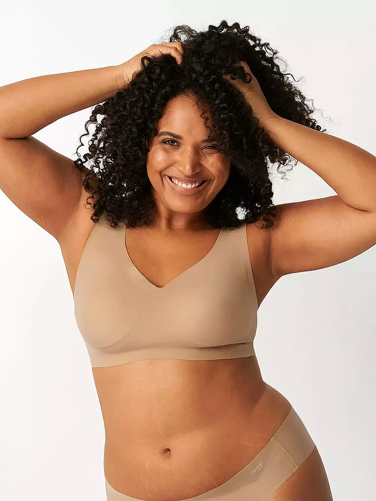 SLOGGI | Bustier - Bralette "Zero Feel" (cognac) | beige