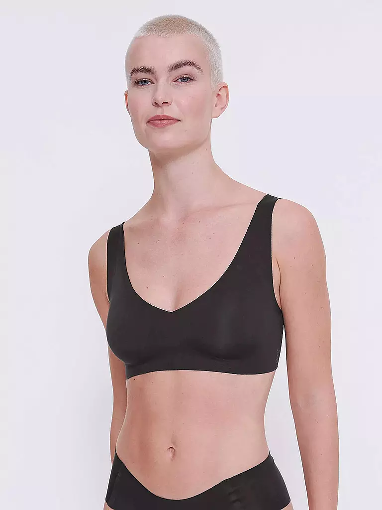 SLOGGI | Bustier ZERO FEEL 2.0 black | beige