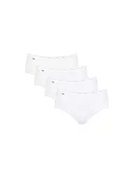 SLOGGI | Midi-Slip "Basic" 4-er (Schwarz) | weiss