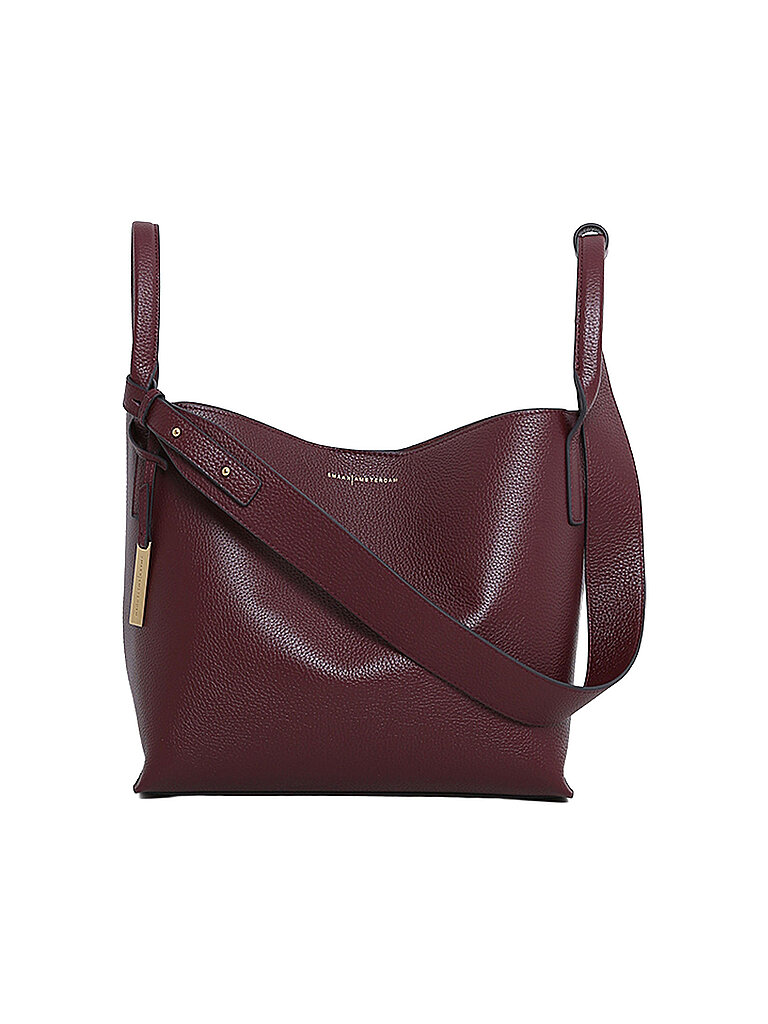 SMAAK AMSTERDAM Ledertasche - Bucket Bag SCOTT dunkelrot