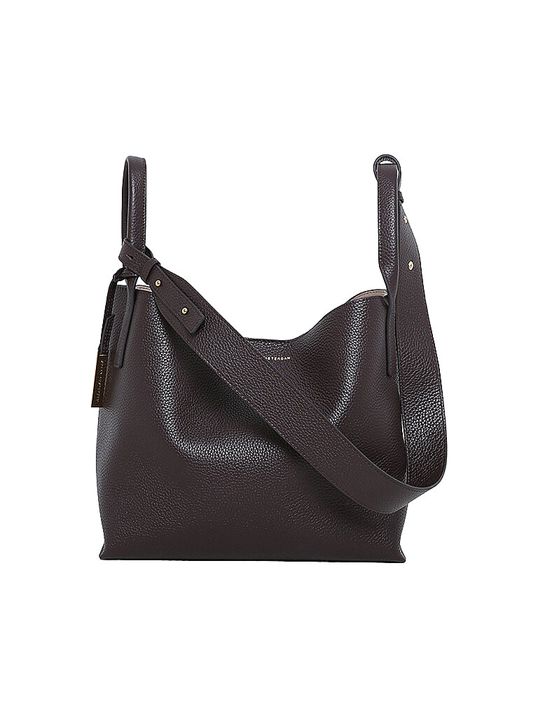 SMAAK AMSTERDAM Ledertasche - Bucket Bag SCOTT braun