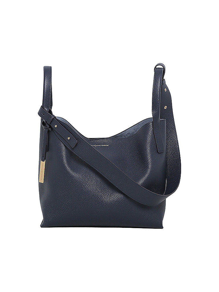 SMAAK AMSTERDAM Ledertasche - Bucket Bag SCOTT dunkelblau