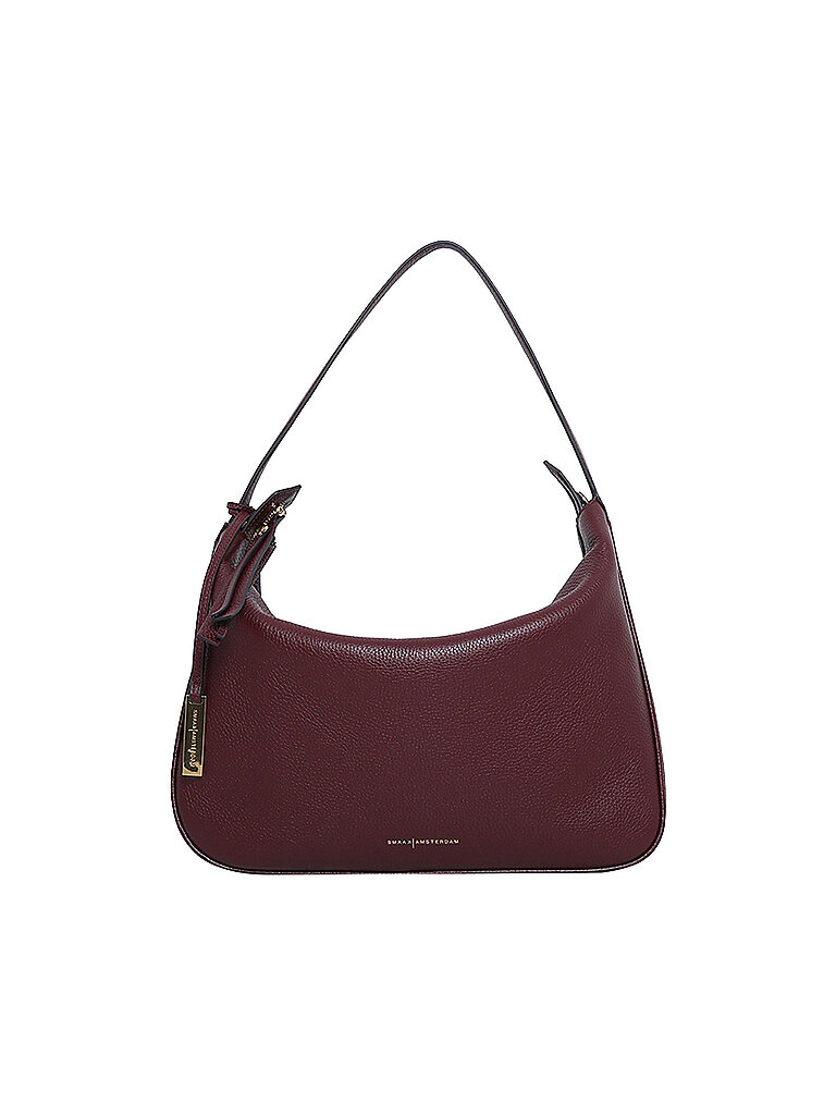 SMAAK AMSTERDAM Ledertasche - Schultertasche MONROE dunkelrot