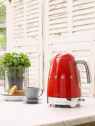 SMEG | Wasserkocher mit variabler Temperaturregelung 50's Style 1,7l Rot 