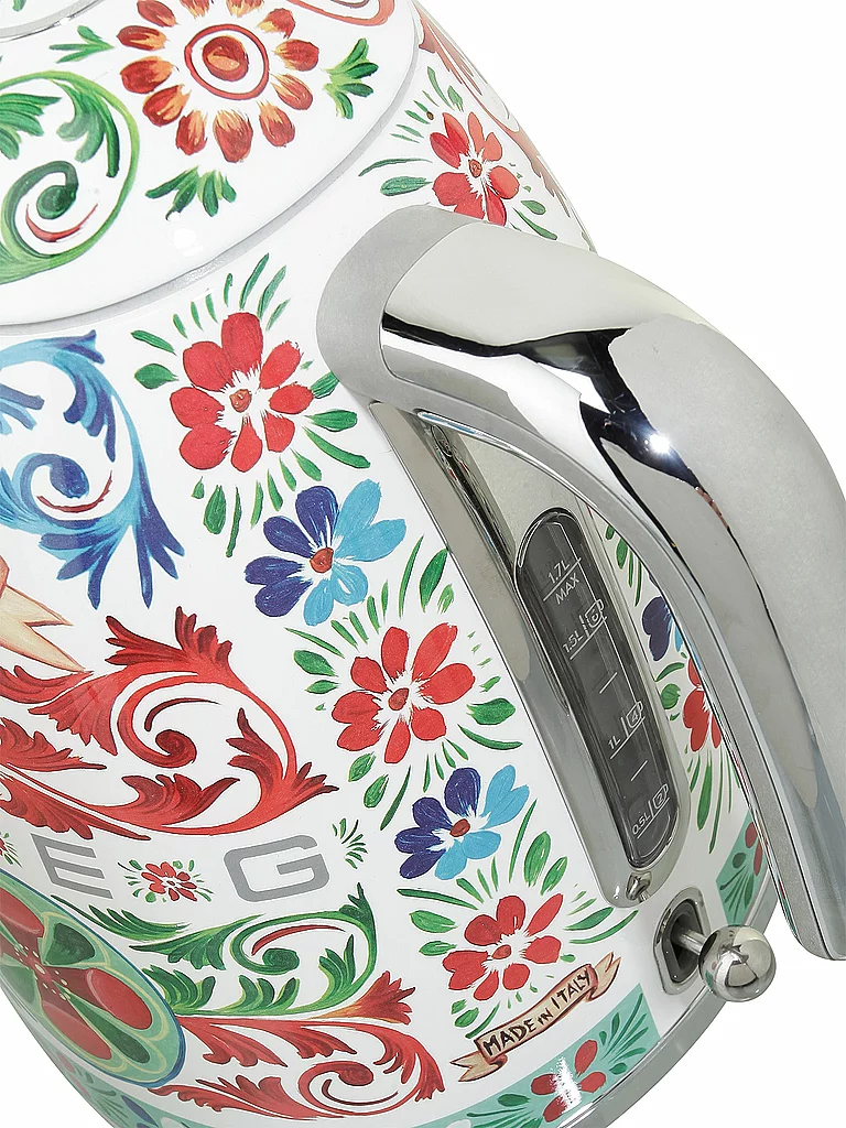 SMEG Wasserkocher 1,7l Dolce Gabbana KLF03DG (Rot/Dekor) bunt baby 2