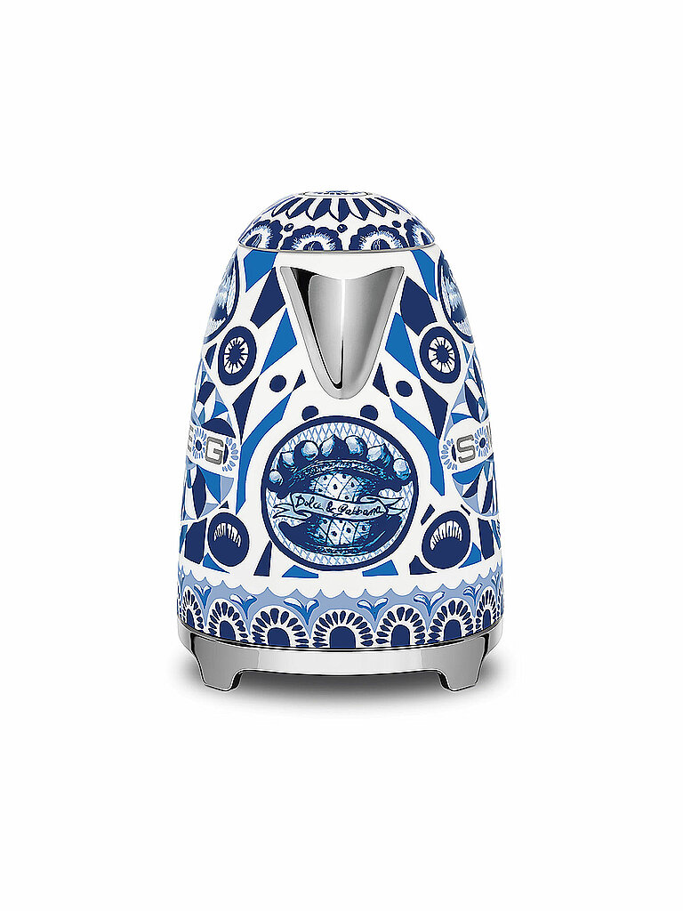 SMEG Wasserkocher 1,7l Dolce & Gabbana KLF03DGBEU Blue Mediterraeo blau
