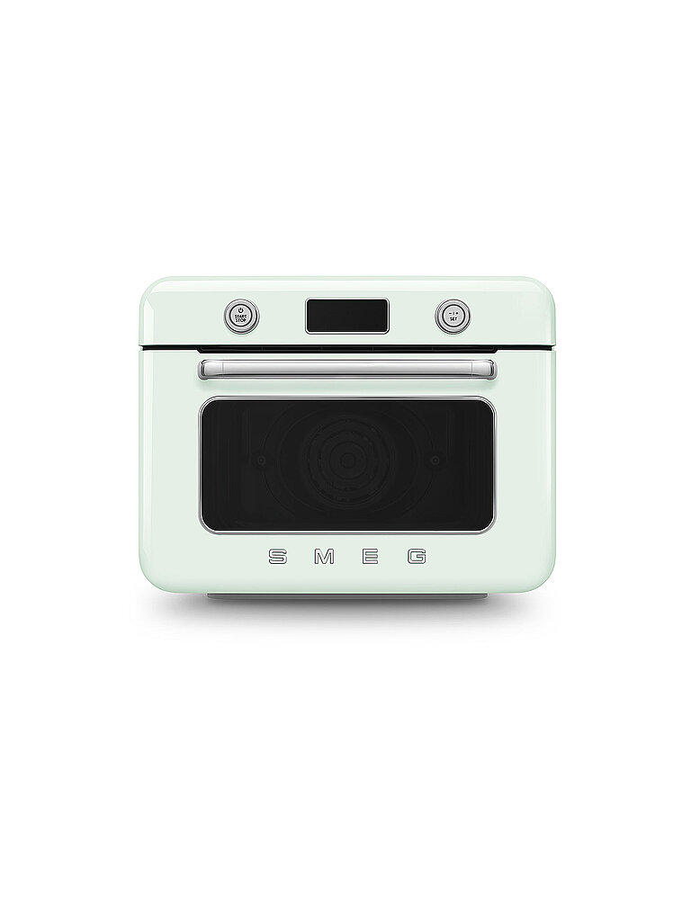 SMEG Multiofen "COF01PGEU", grün (pastellgrün), B:51cm H:40cm T:50cm, Minibacköfen