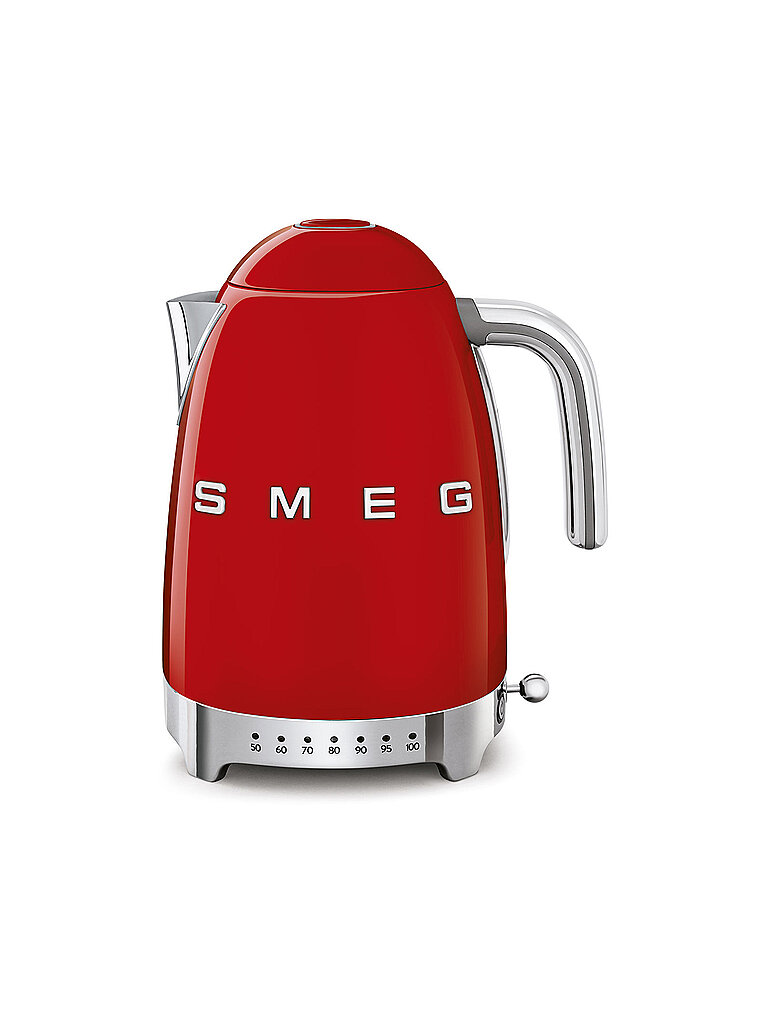 SMEG Wasserkocher mit variabler Temperaturregelung 50's Style 1,7l Rot  rot