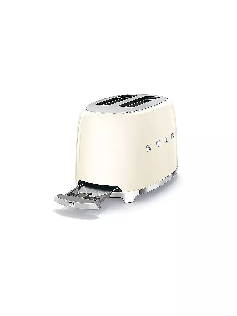 SMEG | 2 Schlitz Toaster 50‘s Retro Style Creme TSF01CREU | schwarz