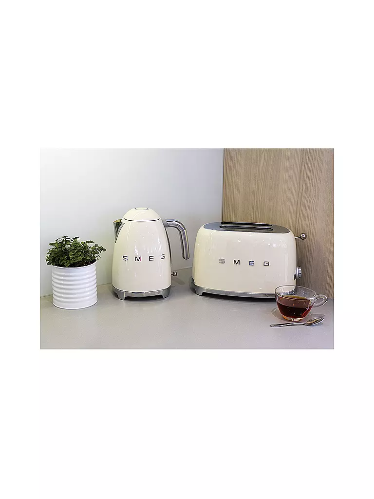 SMEG | 2 Schlitz Toaster 50‘s Retro Style Creme TSF01CREU | schwarz