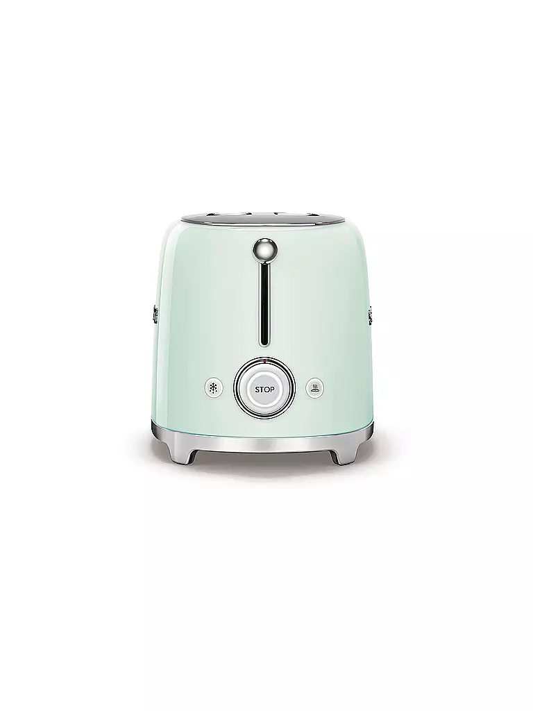 SMEG | 2 Schlitz Toaster 50‘s Retro Style Pastellgrün TSF01PGEU | schwarz