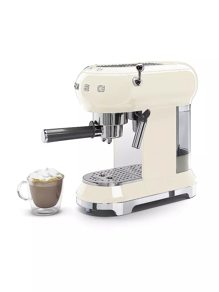 SMEG | Espresso-Kaffeemaschine 50s Retro Style Creme ECF01CREU | creme