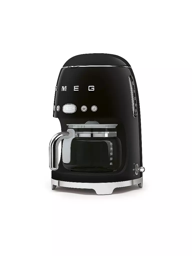 SMEG | Filterkaffeemaschine 50s Retro Style Schwarz DCF02BLEU | schwarz