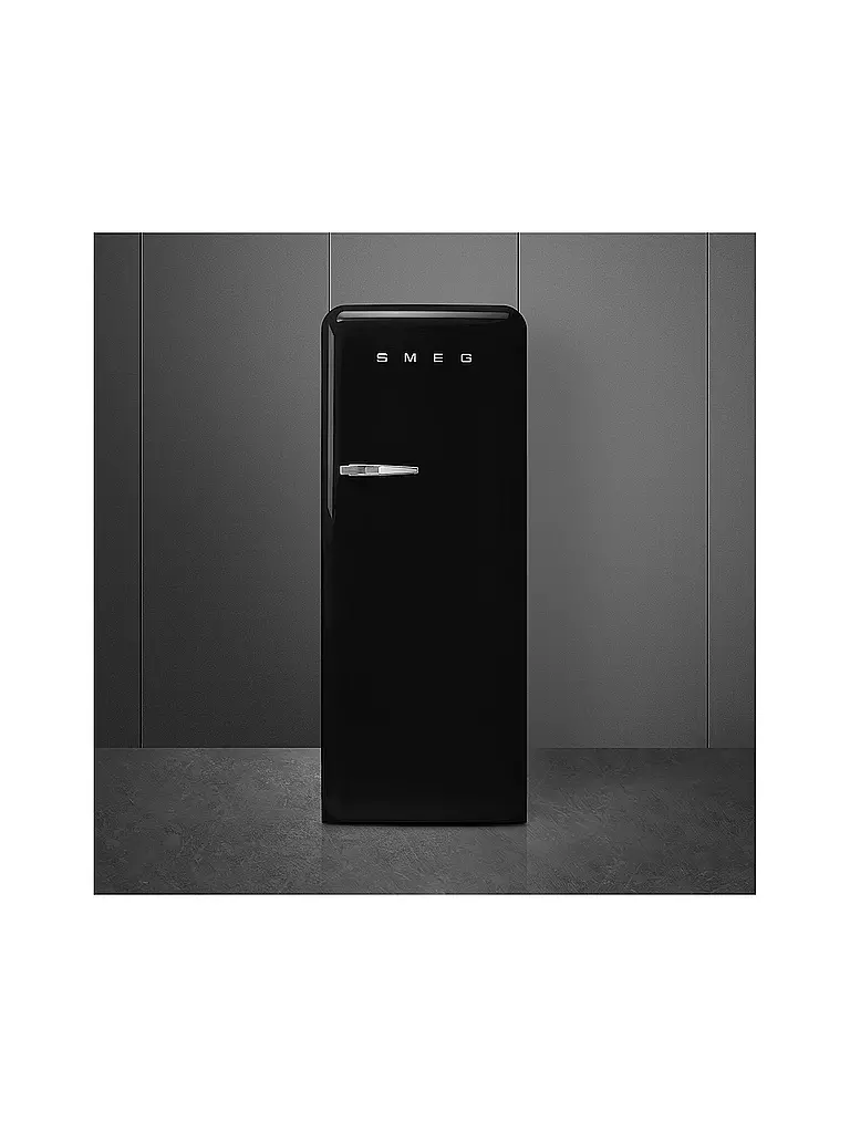 SMEG | Kühlschrank mit Gefrierfach 50s Retro Style Schwarz FAB28RBL5 | schwarz