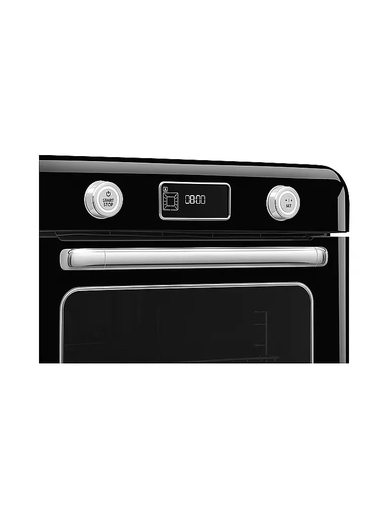 SMEG | Kombi-Tisch Dampfbackofen Schwarz | hellgrün