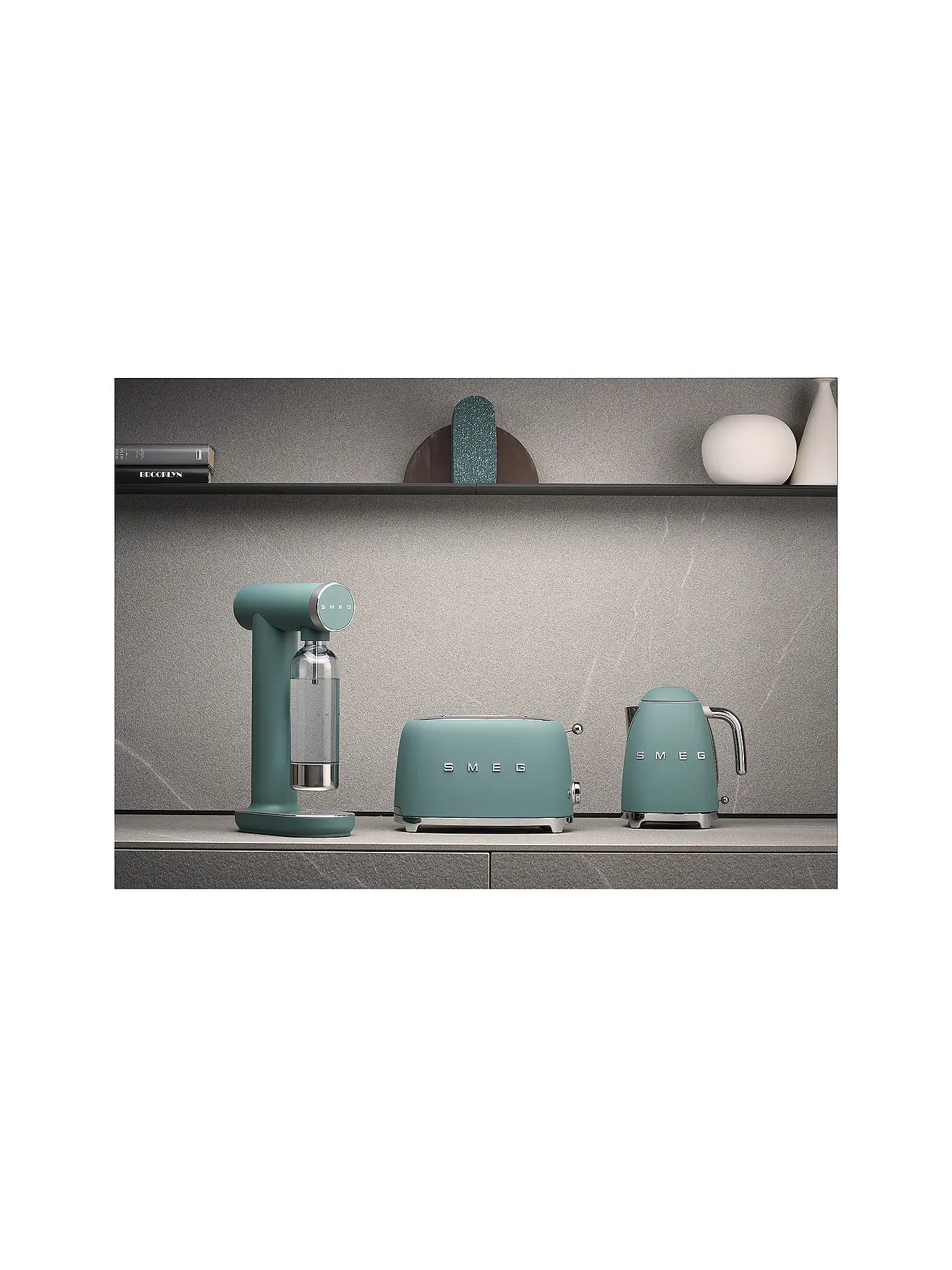 SMEG | Wassersprudler Soda-Stream 1L Emerald-Green  | grün
