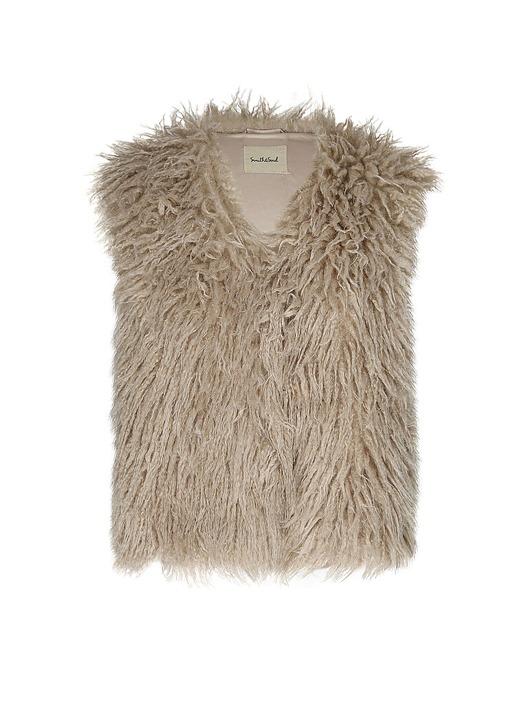 SMITH&SOUL Gilet in Felloptik hellgrau | XS