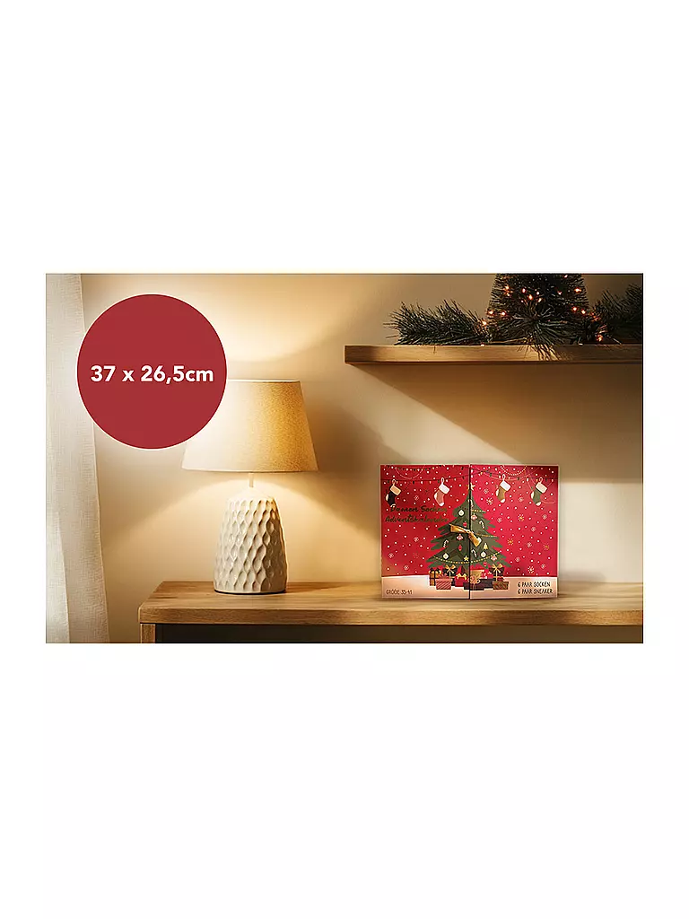 SOCKSWEAR | Damen  Socken Adventskalender 35-41 bunt | Bunt